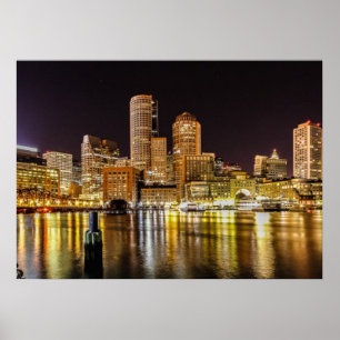 Boston Harbour Poster