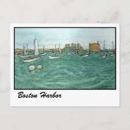 Boston Harbour Postkarte