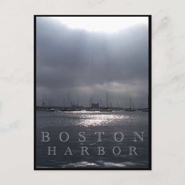 Boston Harbour Postkarte (Vorderseite)