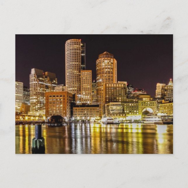 Boston Harbour Postkarte (Vorderseite)