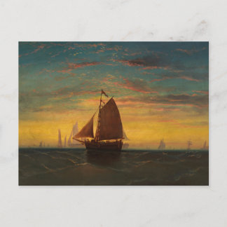 Boston Harbour von Charles Manger Postkarte