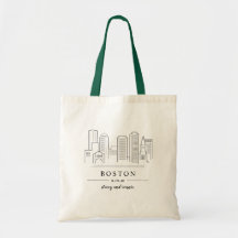 Boston-Hochzeits-Willkommens-Tasche