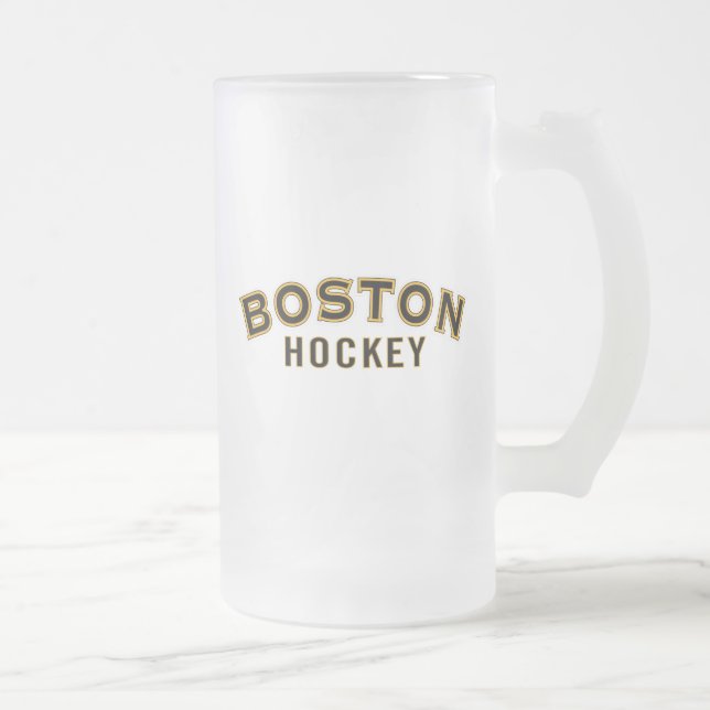 Boston Hockey 16oz Mattiert Glass Tasse (Rechts)