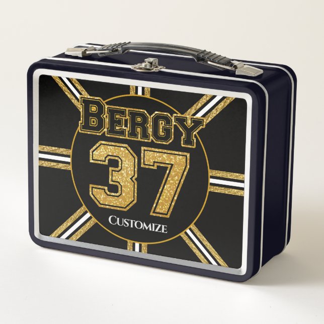 Boston Hockey Bergy 37 Metall Brotdose (Vorderseite)