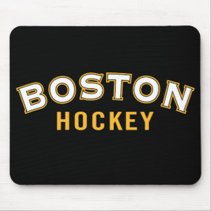 Boston Hockey Black Mouse Pad Mousepad