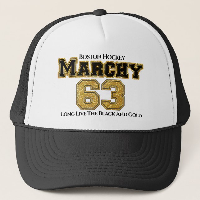 Boston Hockey Marchy 63 Truckerkappe (Vorderseite)