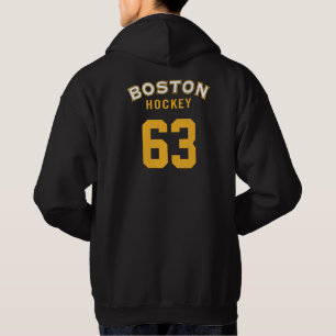 Boston Hockey schwarzes Kapuzen-Sweatshirt Hoodie