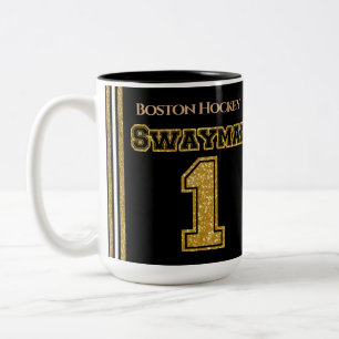 Boston-Hockey-Schwungmann 1 Zweifarbige Tasse