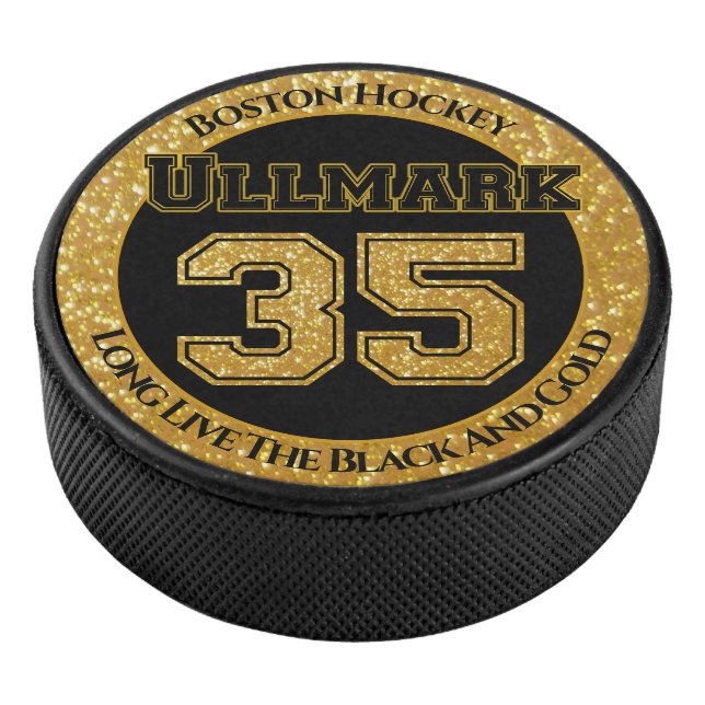 Boston Hockey Ullmark 35 Eishockey Puck (3/4)