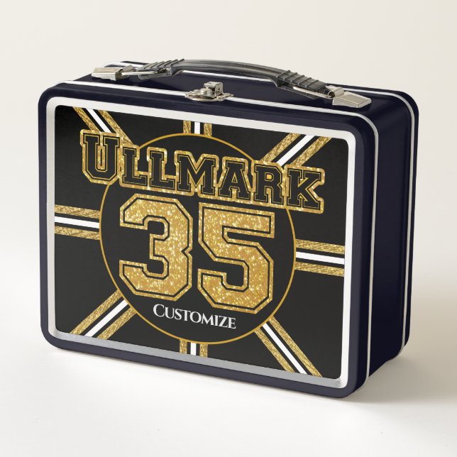 Boston Hockey Ullmark 35 Metall Brotdose (Vorderseite)