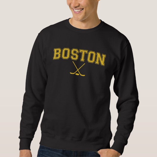 Boston Ice Hockey Player Massachusetts Sweatshirt (Vorderseite)