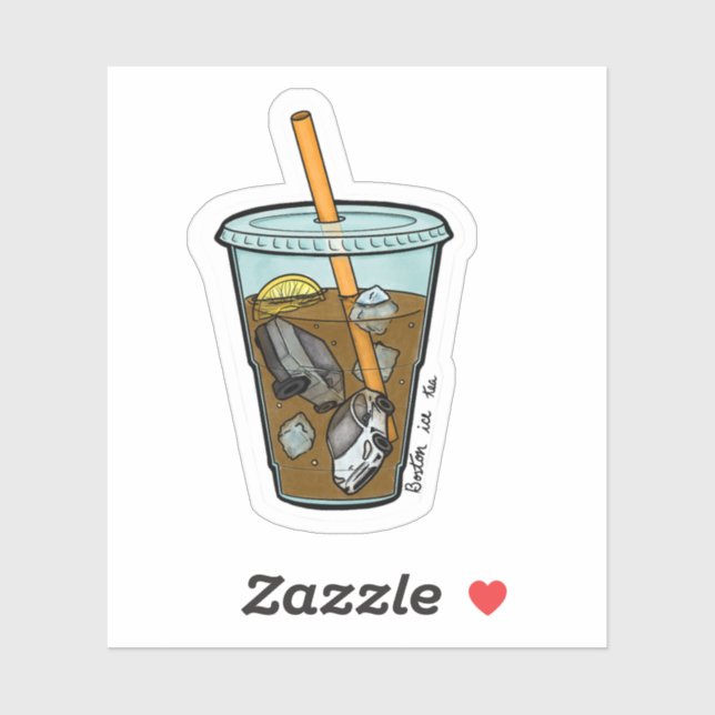 Boston Ice Tee Party Sticker (Blatt)