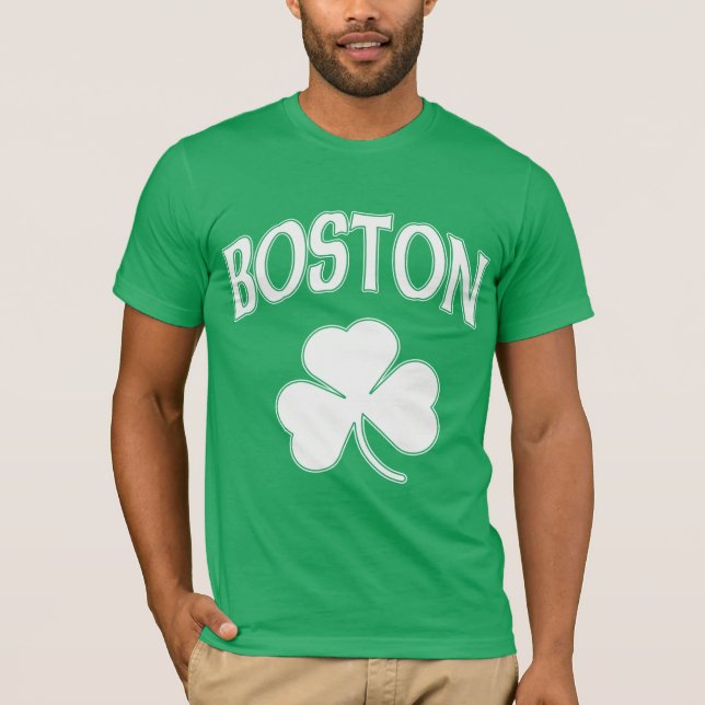 Boston-Iren-Kleeblatt T-Shirt (Vorderseite)