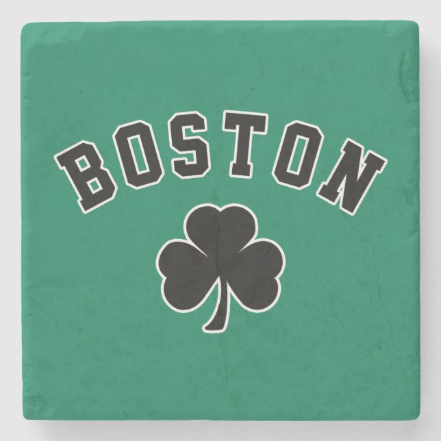 Boston Irisch Steinuntersetzer (Vorderseite)
