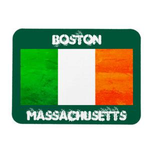 Boston Irisches Flaggen-Magnet – Massachusetts Sou Magnet