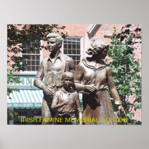 Boston-Irisches Hungersnot-Denkmal Poster