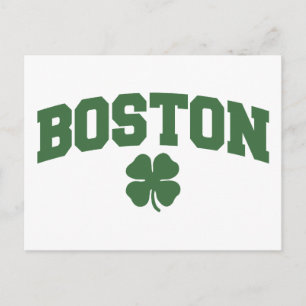 Boston (irisches Kleeblatt) Postkarte