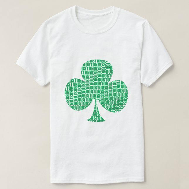 Boston Irish Clover T - Shirt (Design vorne)