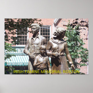 Boston Irish Famine Memorial Poster