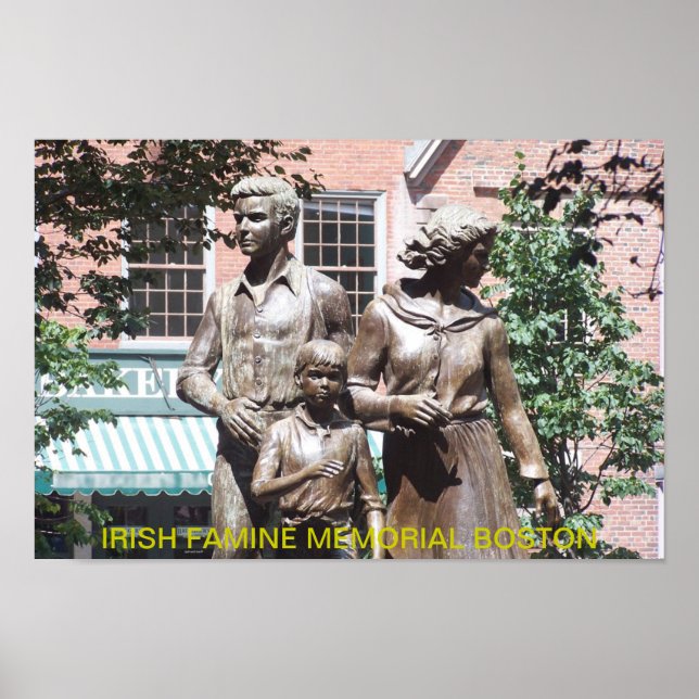 Boston Irish Famine Memorial Poster (Vorne)