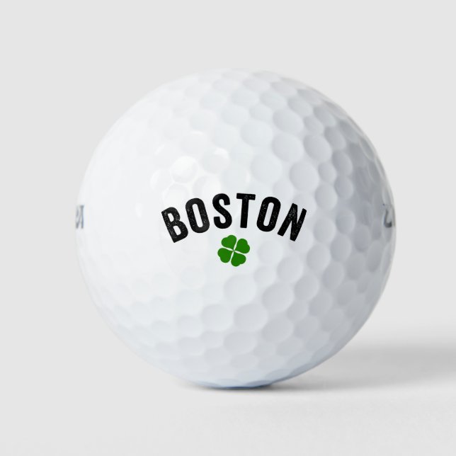 Boston Irish Kleeblatt Golfball (Vorderseite)