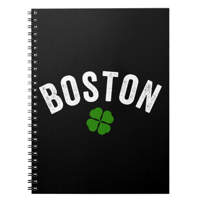 Boston Irish Kleeblatt Notizblock (Vorderseite)