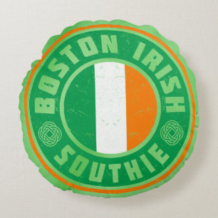 Boston Irish Southie Pillow Irish American Rundes Kissen