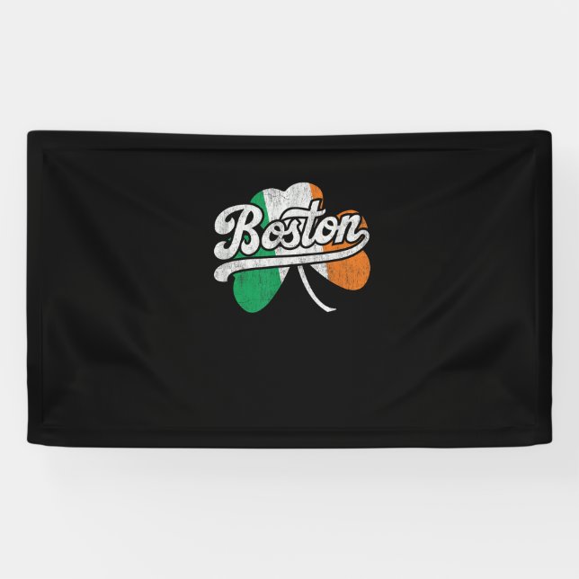 Boston Irish T - Shirt T - Shirt Banner (Horizontal)