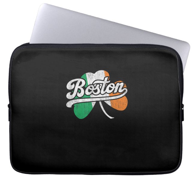 Boston Irish T - Shirt T - Shirt Laptopschutzhülle (Vorderseite)