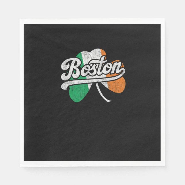 Boston Irish T - Shirt T - Shirt Serviette (Vorderseite)