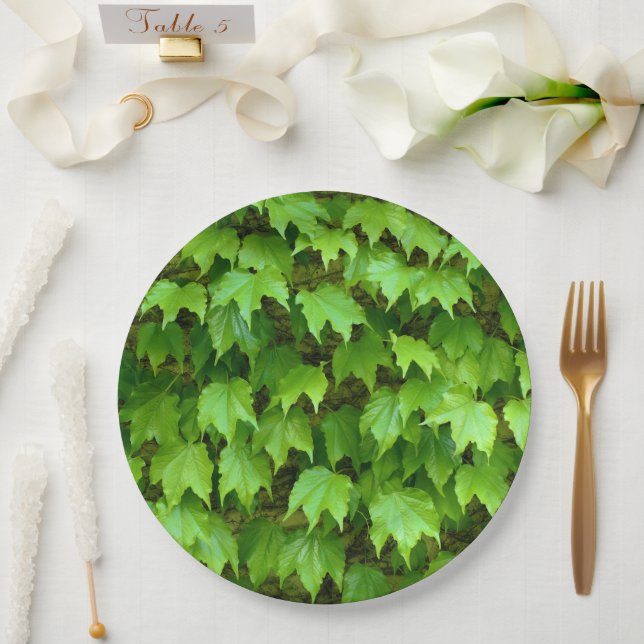 Boston Ivy Paper Plate Pappteller (Hochzeit)