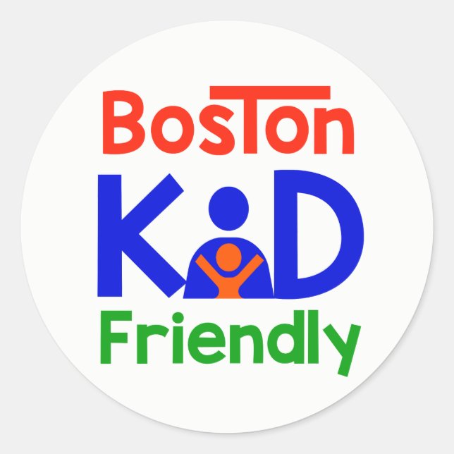 Boston Kid Friendly Sticker (Vorderseite)