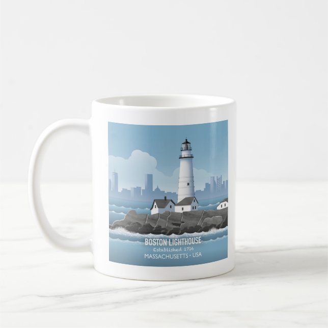 Boston Leuchtturm Kaffeetasse (Links)
