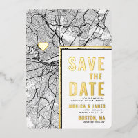 Boston Liebe Locator | Städteplan Save the Date