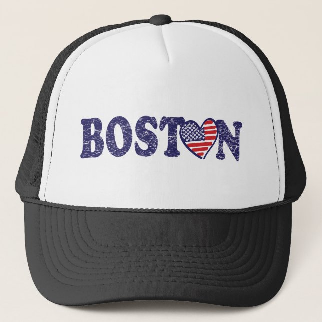 Boston-Liebe Truckerkappe (Vorderseite)