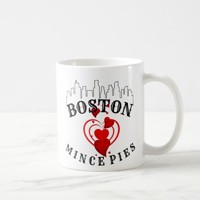 Boston Lieben Mince Pies Cityscape Kaffeetasse (Rechts)