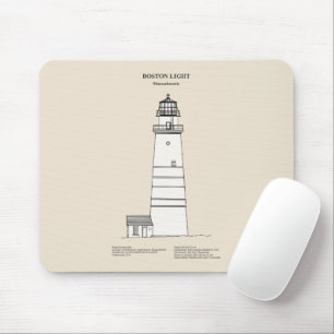 Boston Light Lighthouse - Massachusetts - SBD Mousepad