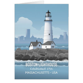 Boston Lighthouse Card