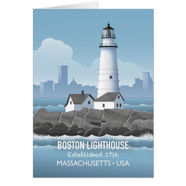 Boston Lighthouse Card (Vorne)
