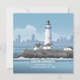 Boston Lighthouse Card
