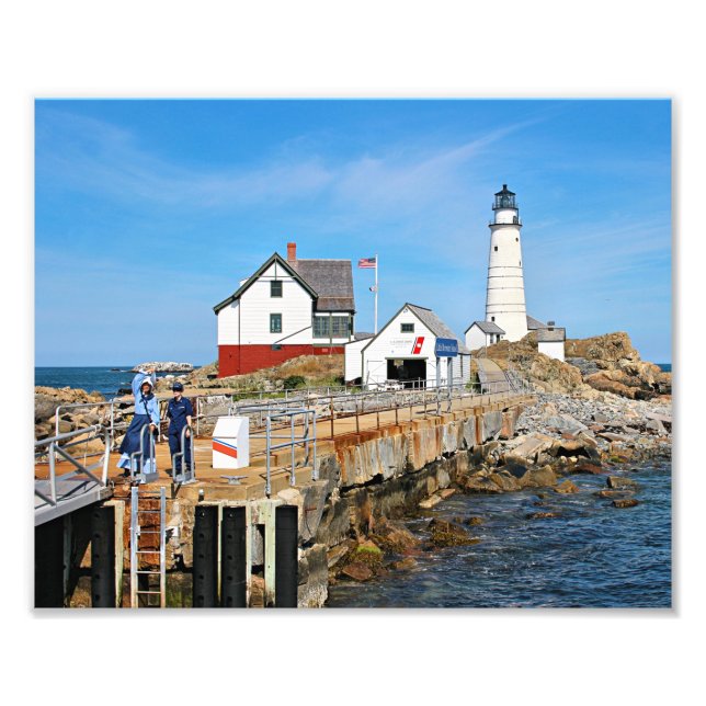 Boston Lighthouse, Massachusetts Fotodruck (Vorne)
