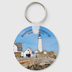 Boston Lighthouse, Massachusetts Key Chain Schlüsselanhänger