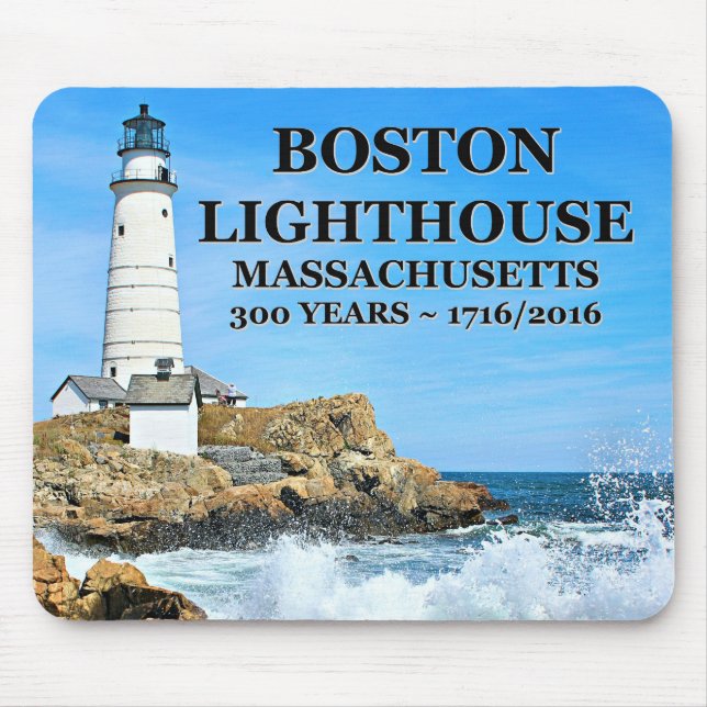 Boston Lighthouse, Massachusetts Mousepad (Vorne)