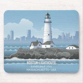 Boston Lighthouse Mousepad