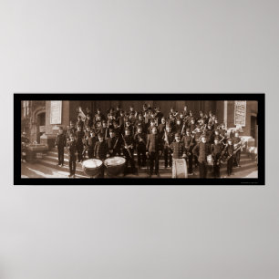Boston MA Band Foto 1903 Poster