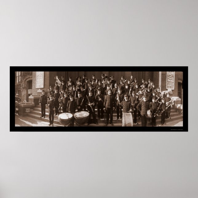 Boston MA Band Foto 1903 Poster (Vorne)