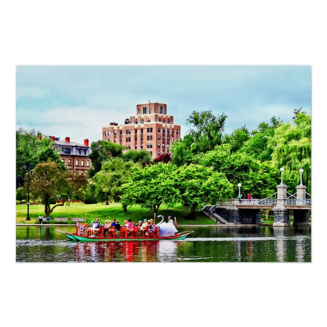 Boston MA - Boston Public Garden Poster (Vorderseite)