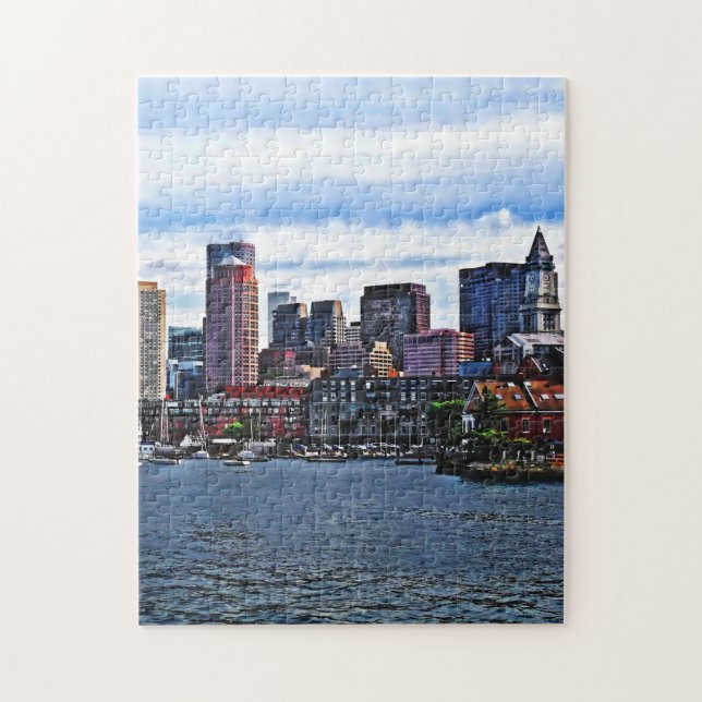 Boston MA - Innenhafen Puzzle (Vertikal)