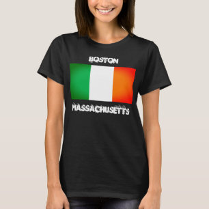 Boston MA Irish Heritage T-Shirt – Irische Flagge