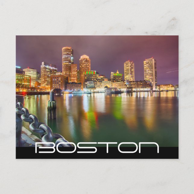 BOSTON MA POSTKARTE (Vorderseite)